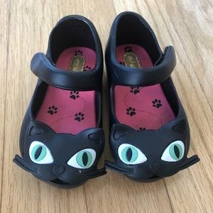 Mini Melissa Black Cat shoes